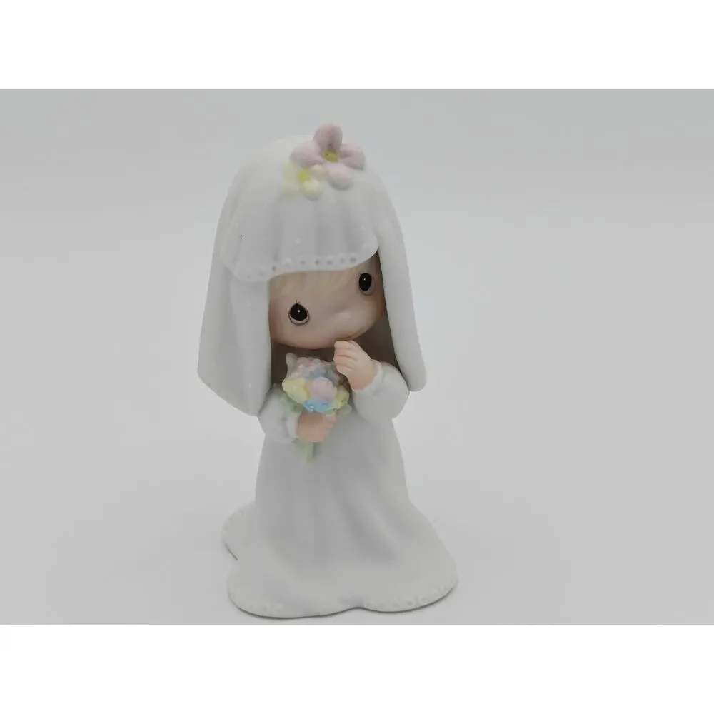 Precious Moments E2846 Bride Enesco Porcelain Wedding Girl Figurine Vintage 1983